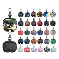Casing Earphone Airpods Pro, Penutup Earphone Mewah dengan Gantungan Kunci Desainer, Generasi ke-3 & ke-2, Pelindung Kulit