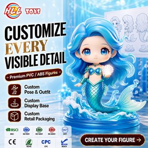 Figurine articulée de princesse sirène en PVC et ABS, personnalisable OEM/ODM, idéale pour <span class=keywords><strong>le</strong></span> bureau, comme cadeau promotionnel ou objet de présentation. - Product Image 1