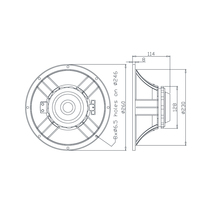 Haut-parleur PA professionnel HBSOUND L10/83335 de 10 pouces avec woofer à aimant néodyme pour sonorisation Line Array, puissance de programme 600W, 65-4000Hz