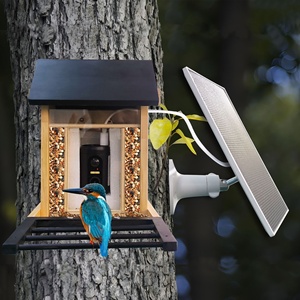 Dispositif d'observation des oiseaux à faible consommation d'énergie caméra Wifi capteur de charge <span class=keywords><strong>solaire</strong></span> activation à distance enregistrement vidéo <span class=keywords><strong>projecteur</strong></span> d'oiseaux - Product Image 1