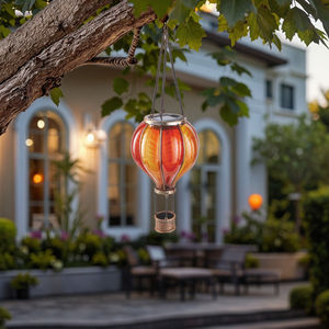 फ्लैकरिंग के कारण फांसी लालटेन गार्डन की सजावट सौर गर्म हवा के गुब्बारे में आवाज नियंत्रण और रिचार्जेबल बैटरी - Product Image 6