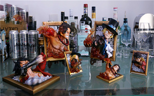 Adorno de Marco de Fotos 3D, Hecho a Mano, Creativo, Adhesivo para Refrigerador de Anime, Figura de <span class=keywords><strong>Luffy</strong></span>, Ace, <span class=keywords><strong>Zoro</strong></span>, <span class=keywords><strong>Sanji</strong></span>, Vegeta, Son Goku - Product Image 4