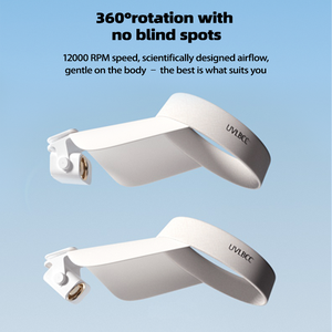 USB 충전 핸즈프리 미니 개인용 팬, 충전식 휴대용 속도 조절 가능 클립형 팬, 야외 스포츠 여행용 - Product Image 6