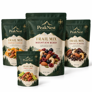 Embalagem de Cereal de Arroz com Fundo Plano, Reutilizável, Fácil de Selar, com Zíper, Grau Alimentício, 250g 1kg, Saco Stand-up - Product Image 1