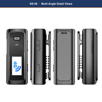 Radio PoC KENEARD KE-06 39g ultra-légère 4G LTE, talkie-walkie à clipser, écran couleur 500-1000mAh pour la sécurité des hôtels et des restaurants