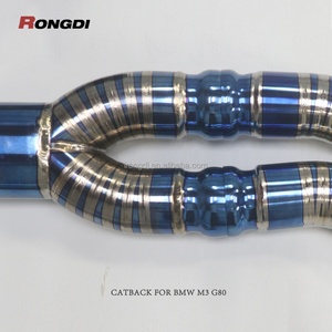 Échappement arrière Valvetronic en alliage de titane pour BMW G80 M3 G82 M4 3.0T S55B30, couleur bleu flamboyant, produit phare - Product Image 4