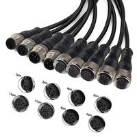 Conector Automotriz Impermeable RJ45 de Nylon IP67/IP68, Macho y Hembra, de 3-8 Pines, ODM OEM M8 M12 M23