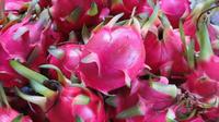 Hoge Voeding Tropische Vruchten Zoete Smaak Lage Vetten Rijk Aan Antioxidanten Rode Draak Vruchten Gele Draak Vruchten