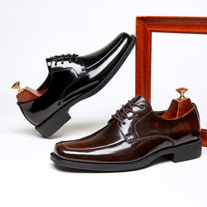 Zapatos de Hombre de Cuero Genuino Personalizados, de Primera Capa de Piel de Vacuno, con Borde Abierto y Adornos, Formales de Negocios, Estilo Británico de Tres Secciones - Product Image 3