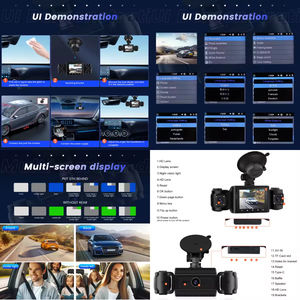 Cámara para Coche de 2.4 Pulgadas con 4 Lentes, Grabación en Cuatro Direcciones, Detección de Movimiento en Bucle, Visión Nocturna, Sensor G - Product Image 4
