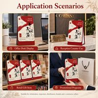 Calendrier de bureau personnalisé à spirale, design vertical, pour promotion de cadeaux d'entreprise, impression de logo style chinois, vente en gros