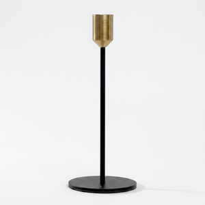 Gold <b>Black</b> Metal <b>Candlestick</b> <b>Holder</b> Decorative Candle Stand for Home Decor Party Table Centerpiece - Product Image 1