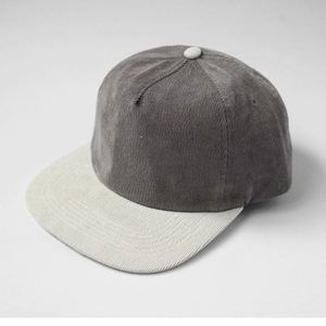 Classic Flat Brim 5-Panel Corduroy Baseball Snapback Trucker Hat Street Casual Hip Hop Breathable <b>Runner</b> Vintage Cap - Product Image 4