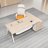 Popolare Scrivania Direzionale Ergonomica in Legno di Alta Qualità, Moderna e Lussuosa per Ufficio, Scuola e Casa