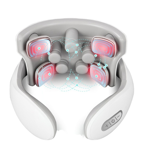 Masajeador inalámbrico de cuello y hombros con calefacción y control de varias velocidades para terapia corporal completa - Product Image 1