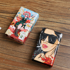 Estuche de Cigarrillos Metálico Retro Mystic Arts para 20 Cigarrillos, Hermético y a Prueba de Humedad, Diseño Creativo con Múltiples Patrones - Product Image 2