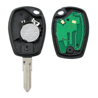Clé à distance à 2 boutons 433 MHz avec puce PCF7947 pour Renault Kangoo Twingo Duster Trafic Clio 3 Modus Master VAC102 Blade
