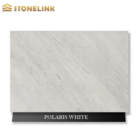 Grande dalle de marbre blanc poli, pierre naturelle avec veinage bois, pour décoration intérieure, comptoir, panneau mural