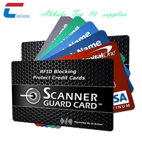 Cartes anti-RFID pour protéger les cartes de crédit contre le vol d'identité, les skimmers et les hackers, imperméables, résistantes aux intempéries, en PVC, contrôle d'accès