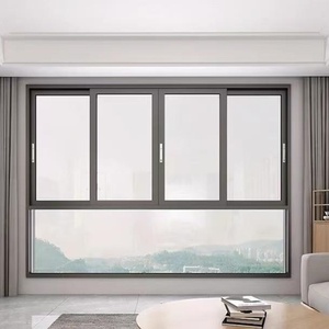 <span class=keywords><strong>Finestra</strong></span> <span class=keywords><strong>scorrevole</strong></span> in alluminio con <span class=keywords><strong>finestra</strong></span> di traduzione a sinistra e a destra personalizzata - Product Image 4