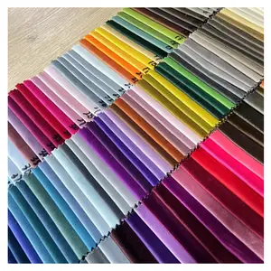 도매 럭셔리 부드러운 플러시 아름다운 색상 사용자 정의 네덜란드 벨벳 패브릭 실내 장식 가구 소파 쿠션 홈 섬유