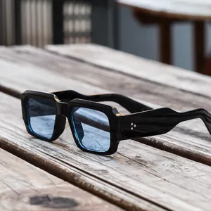 24019 nuevas gafas de sol cuadradas Vintage mujer moda mujer gafas de sol hombres sombras UV400 marca de lujo hombre Oculus
