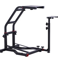 Support de volant de jeu de simulation de course G29 réglable en hauteur avec support de pédale pour PS4