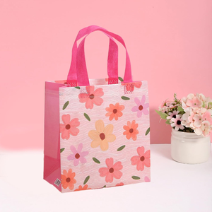 Bolsas de Regalo Personalizables con Diseño Floral de Fábrica KAIYE, Bolsa de Regalo de Tela No Tejida con Asa para Niños y Adultos, Cumpleaños, Día de la Madre - Product Image 3
