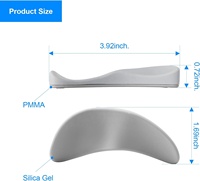 Silikon ergonomik Mouse Pad bilek dinlenme fare Palm dinlenme sol el fare bilek dinlenme pedi