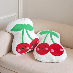 Kawaii fruits trucs étreignant peluches cadeau décoratif mignon <span class=keywords><strong>cerise</strong></span> en peluche oreiller doux broderie oreiller <span class=keywords><strong>coussin</strong></span> siège décor pour la maison - Product Image 3