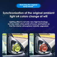 Haut-parleur rotatif 4D pour Tesla Model 3 Y New Juniper RGB Car Interior Lamp Modification Accessories 3D Treble Horn Refit