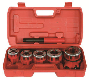 Máquina portátil manual para roscar tubos con manivela de trinquete y 5 matrices de repuesto HT62-5 - Product Image 4