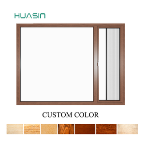 <span class=keywords><strong>Ventanas</strong></span> de Madera Revestidas de Aluminio con Sistema de Cierre Suave Estándar Canadiense 2025, Personalizadas al por Mayor de Huasin - Product Image 1