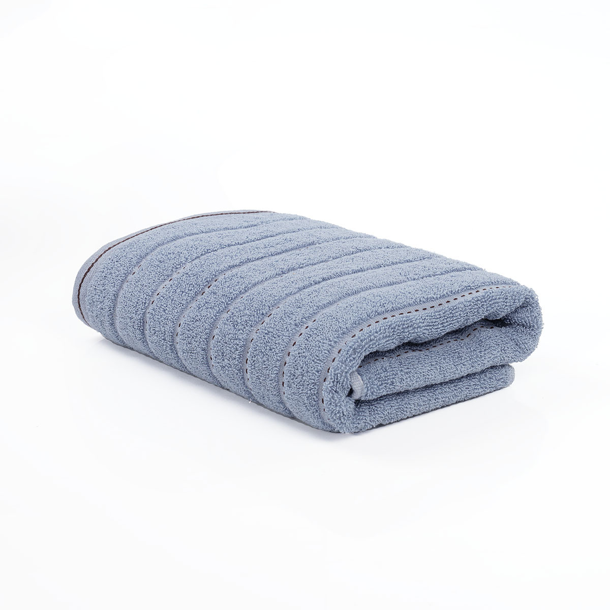 ผ้าเช็ดตัวผืนเล็กลายเส้นประ [สีน้ำเงิน]