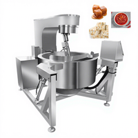 Baiyu Chili Sauce Électrique Gaz Thermique Huile Automatique Caramel Halva Planétaire Gaz Cuisson Mélangeur Machine