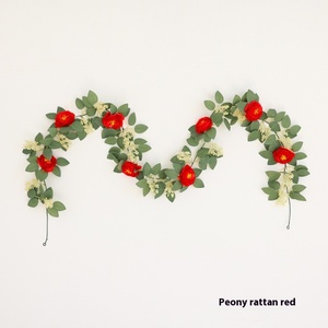 Guirnalda de Flores Artificiales DAMAI, Enredadera de Peonía de Seda, Rosas Colgantes para Decoración de Hogar, Exteriores, Arcos de Boda, Jardín y Paredes - Product Image 4