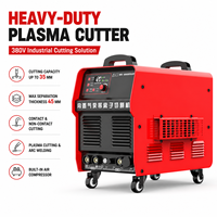 Nouvelle machine de découpe plasma 100A 380V avec compresseur d'air intégré, soudeuse à l'arc 2 en 1, machine de découpe industrielle 40mm 12000mm/s