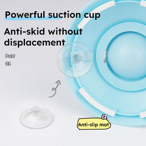 थोक पोर्टेबल ठोस पालतू लाइसेंकिंग प्लेट कुत्ते खाद्य डिस्पेंसर कटोरे खुफिया प्रशिक्षण खिलौना बाहर के लिए छोटे बड़े कुत्तों के लिए - Product Image 3