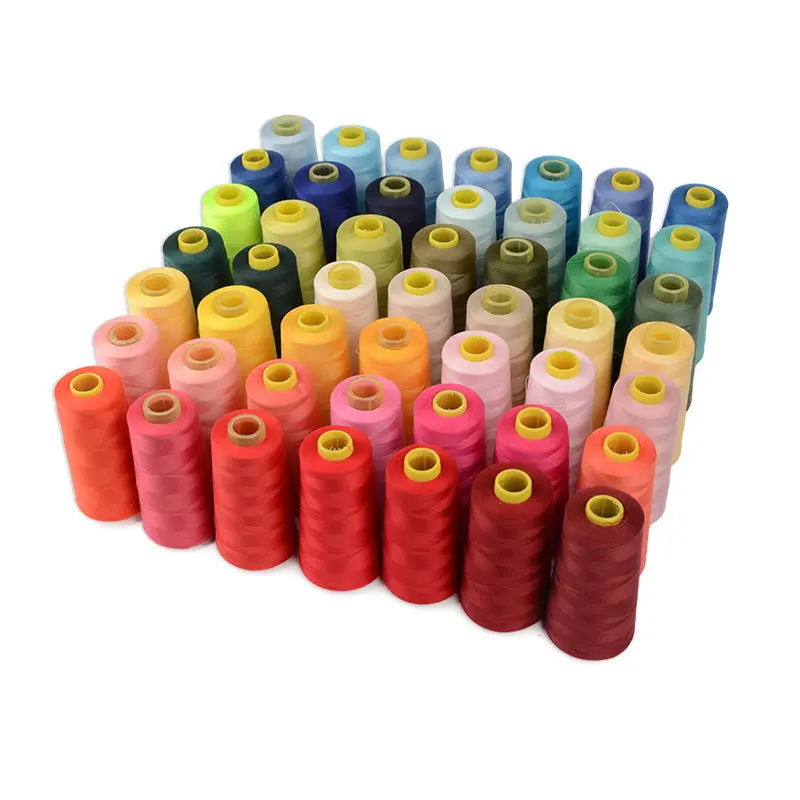 Hot Selling 750 Colors In Stock 4000 Yards 402 100 Polyester Hilo De Coser Sewing Thread For Sewing Machine