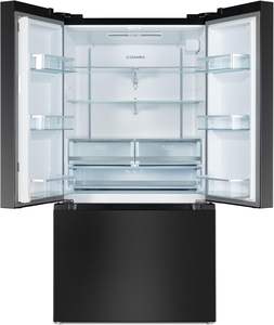 Réfrigérateur à portes françaises Cosm 115V 36 pouces, économie d'énergie par technologie Inverter, distributeur d'eau, machine à glaçons, <span class=keywords><strong>noir</strong></span> <span class=keywords><strong>mat</strong></span>, Hisense Same - Product Image 1