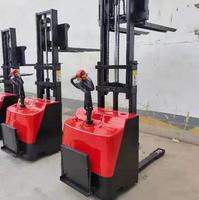 1t 2t 3t 12v à piles électriques, levage automatique 1200kg, chariot élévateur hydraulique semi-électrique, empileur de palettes électriques
