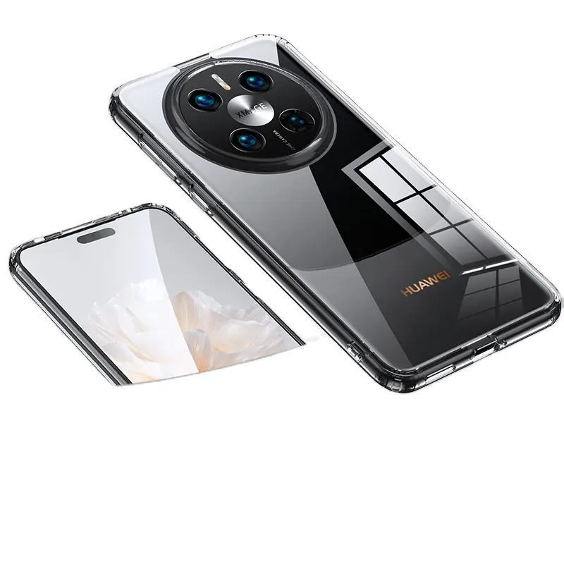 Huawei Mate 60 Pro60マットTPUPCハイブリッドバンパー耐衝撃ハードケース名誉X50用クリスタルクリア携帯電話カバー