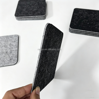 Sous-verres en feutre absorbants et résistants à la chaleur, tapis de table non tissés réutilisables pour café, thé, verres, maison, bar, restaurant