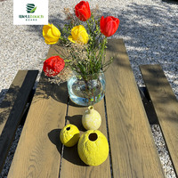 Planche de terrasse en composite PU solide de 3,6 m, revêtement de sol extérieur imperméable, résistant aux UV, aspect bois, pour patio et jardin