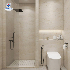 Travertine màu trắng đầy đủ cơ thể đánh bóng gạch sửa chữa đá tự nhiên màu be gạch sứ cho tường ốp - Product Image 4