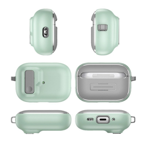 Estuche para Auriculares BT con Hebilla de Bloqueo Mate de Alta Calidad y Diseño Moderno para <span class=keywords><strong>AirPods</strong></span> <span class=keywords><strong>Pro</strong></span> 1/2 3/4, Resistente a Impactos - Product Image 6