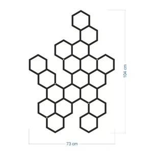 Treillis <span class=keywords><strong>mural</strong></span> en métal hexagonal <span class=keywords><strong>pour</strong></span> plantes grimpantes Petit jardin Design intérieur extérieur <span class=keywords><strong>pour</strong></span> une utilisation suspendue - Product Image 6