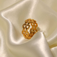 Bague de montre personnalisée en acier inoxydable 316L plaqué or PVD 14k 18k, anti-ternissement, pour femmes et hommes, vente en gros