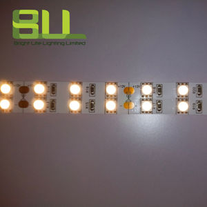 Bande LED double rangée SMD 5050 120leds/m 3000K couleur unique blanc chaud flexible pour l'éclairage de la décoration de Noël - Product Image 2