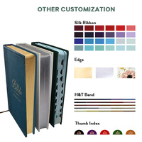 Bible religieuse personnalisée en cuir PU souple, impression sur mesure, vente en gros, fabricant OEM, fournisseur direct d'usine